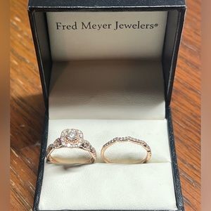 Rose Gold Wedding Set